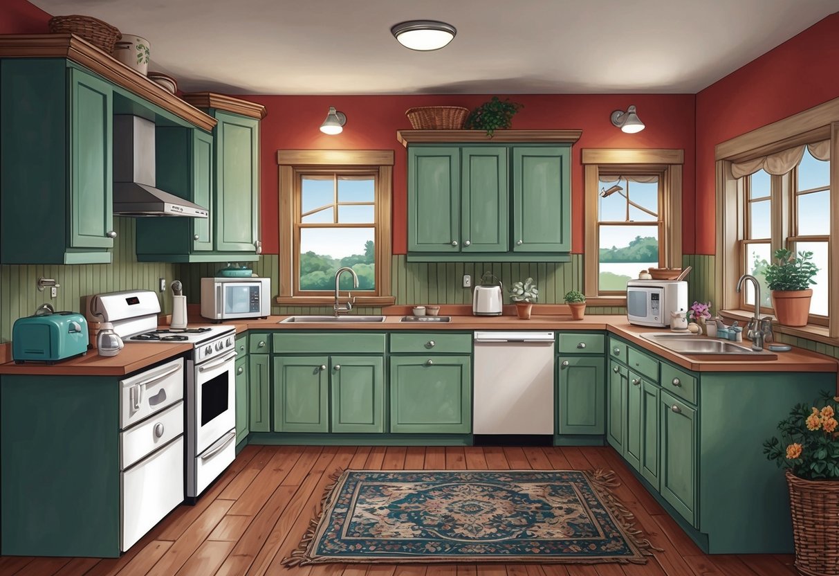 A cozy home with various rooms and appliances, all in need of maintenance
